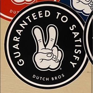 3 Dutch bros stickers
